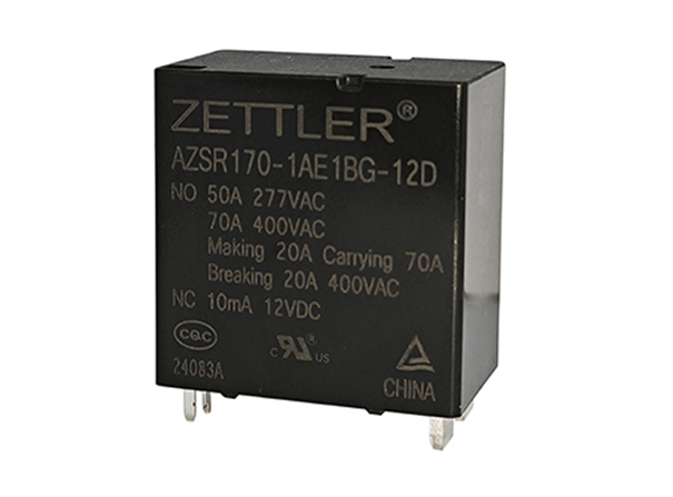 ZETTLER presents the AZSR170 - A high-performance 70A solar power relay series with optional monitoring contact